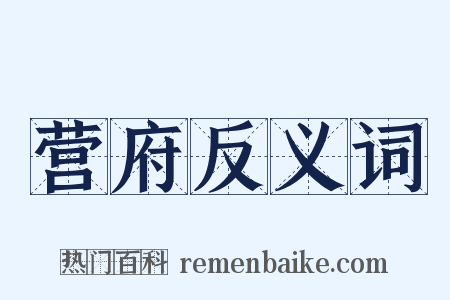 营府反义词是什么意思的图片
